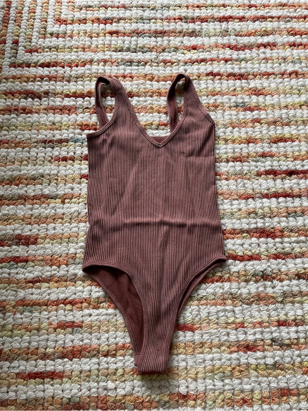 Ribbed Sleeveless Bodysuit